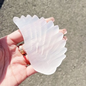 Ali d'Angelo in Selenite <span class=keywords><strong>Bianca</strong></span> Naturale Intagliata, Cristallo Curativo all'Ingrosso - Product Image 2