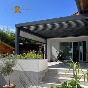Jardín exterior impermeable bioclimatique motorizado automático pérgolas bioclimaticas soporte aluminio bioclimático exterior pérgola - Product Image 1