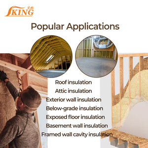 ISOKING R13 Laine de roche non inflammable Isolation thermique <span class=keywords><strong>pour</strong></span> <span class=keywords><strong>sous</strong></span>-<span class=keywords><strong>sol</strong></span> et <span class=keywords><strong>sol</strong></span> - Product Image 4