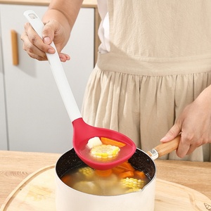 Compact Stacking <b>Silicone</b> Kitchen Utensils <b>Tool</b> Set with Magnetic Storage Stand BPA Free Spatulas Sets of 6 Pieces - Product Image 4