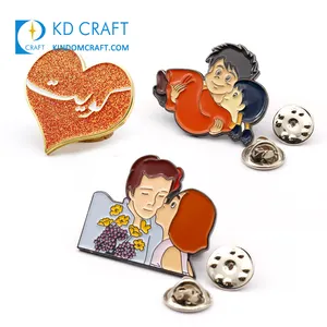 Große Qualität kunden spezifische Vielfalt Anime Emaille Anstecknadel Gold platte Hard Bulk Emaille Pin Hersteller