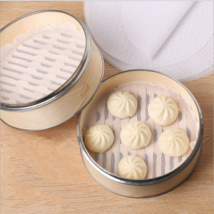 Tapis de cuisson à la vapeur rond en silicone pour boulettes de 18cm - Product Image 6