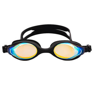 משקפי שחייה אוניברסליים איכותיים ונוחים נגד ערפול, נגד קרינה אולטרה סגולה, עמידים למים, עם עדשות PC מצופות מראה ורצועת סיליקון - Product Image 5