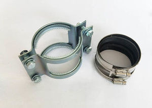 Colliers de <span class=keywords><strong>serrage</strong></span> galvanisés non-couplés de 4 pouces – Pinces de pression stables pour faisceaux de tuyaux - Product Image 2