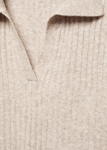 Chaleco suéter tejido suave <span class=keywords><strong>Jersey</strong></span> <span class=keywords><strong>cuello</strong></span> polo mezcla <span class=keywords><strong>lana</strong></span> Cachemira otoño-invierno nuevo personalizado - Product Image 6