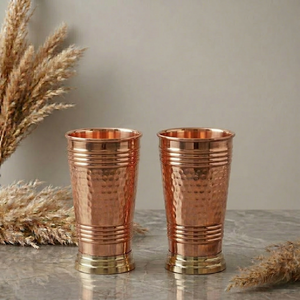 Mug Moscow Mule en cuivre pur écologique, très vendu - Tasse à boire en cuivre massif artisanale avec poignée - Product Image 1