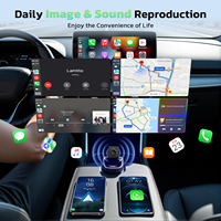Kabelloser CarPlay-Adapter, Superschnelles Upgrade Mini 2-in-1 Carplay & Android Auto von Kabelgebunden zu Kabellos Adapter mit OTA-Unterstützung