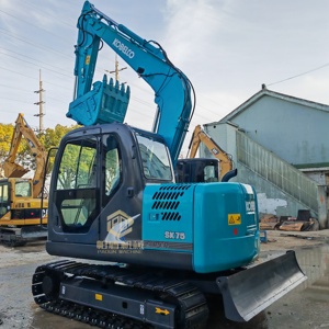 Excavadora Kobelco SK75-8 usada de alta calidad, en buen estado original, miniexcavadora de cadenas de 7 toneladas con motor Isuzu y bomba hidráulica. - Product Image 3