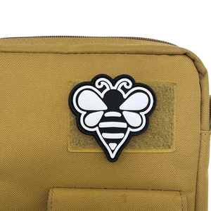 Wholesale Pvc <strong>Patch</strong> Iron on <strong>Patches</strong> <strong>Soft</strong> Silicone Label <strong>Hook</strong> and <strong>Loop</strong> <strong>Patch</strong> for Bags - Product Image 6