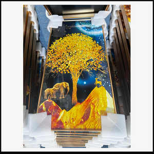 Arte Mural Contemporáneo con Estampado Animal para Decoración de <span class=keywords><strong>Interiores</strong></span> de Hogares y Hoteles, Colecciones de Decoración al por Mayor y Menor - Product Image 4