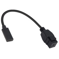 Cable Adaptador USB 3.1 Tipo-C Hembra a Panel de Montaje en Pared, 0.2m, para Cámara, Computadora, con Placa Frontal