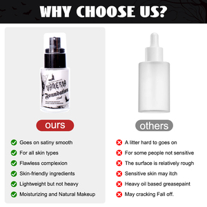 Beyaz sıvı fondöten profesyonel su geçirmez yüz boyama tam kapsama beyaz vakıf özel etiket için cadılar bayramı Goth - Product Image 4