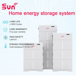 Batterie solaire SunPlus 15,3 kWh LiFePO4 |   Stockage d'énergie domestique |   IP65 |   5000 cycles |   Montage au sol/au mur - Product Image 2