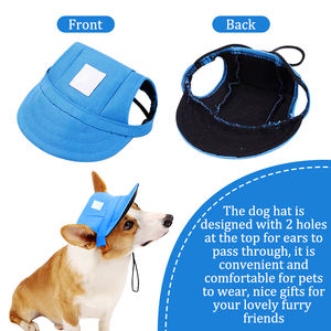 Chapeaux d'oreille mobiles de luxe Famicheer pour animaux de compagnie (chats et chiens), chapeau pour Pitbull, en polyester, sac OPP, accessoires d'été, imprimé, durable - Product Image 2