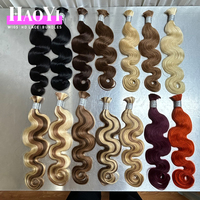 Ekstensi Rambut Kepang Manusia Double Weft 100% Remy India Tanpa Proses Deep Wave Afro Kinky Curly Virgin Hair Bundle Bulk