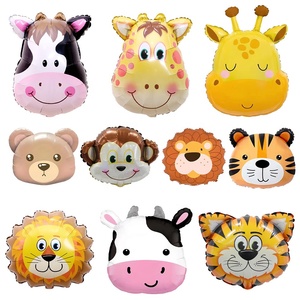Nouveau ballon jouet en <span class=keywords><strong>film</strong></span> <span class=keywords><strong>d</strong></span>'aluminium à tête <span class=keywords><strong>d</strong></span>'animal de 18 pouces, tête de tigre et tête de lion en forme de fête <span class=keywords><strong>d</strong></span>'anniversaire <span class=keywords><strong>d</strong></span>écoration ballons jouets - Product Image 4