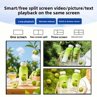 Pantalla LCD Publicitaria Integrada de 55 Pulgadas con Android para Interiores, para Elevadores de Restaurantes, Admite Plantillas Preestablecidas Inteligentes