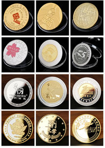 Сувенирный подарок в античном стиле 3D 2D сплав пустая монета позолоченная и Посеребренная памятная монета цифровая печать - Product Image 3