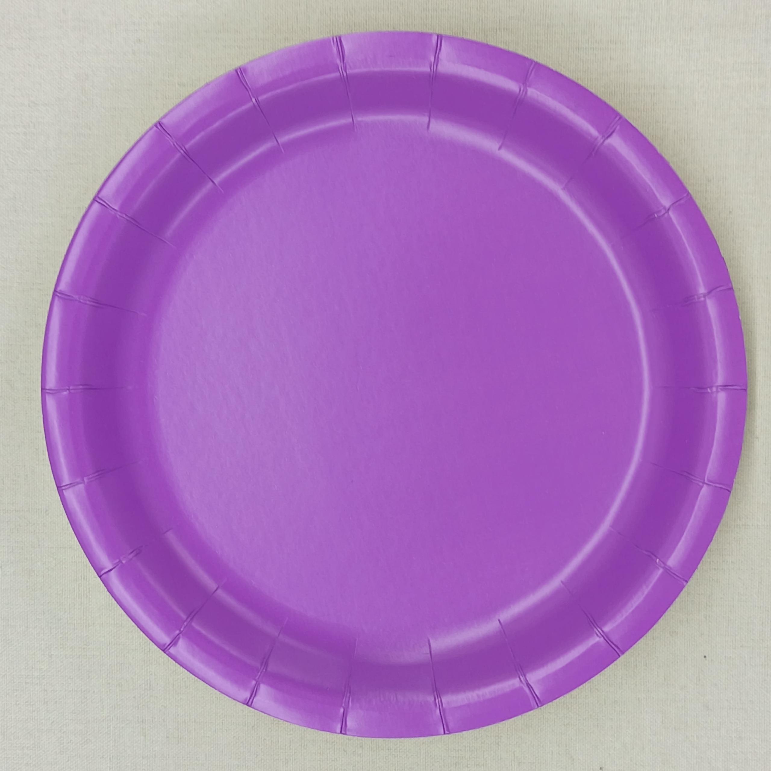 Plato morado de 9 pulgadas * 10 unidades