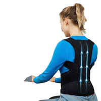 Melenlt Ceinture de soutien dorsal réglable pour soulager les douleurs dorsales et redresser la posture des épaules