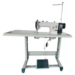 Máquina de Coser Industrial de Alta Resistencia, Electrónica, de Puntada Fija, Todo en Uno, para Prendas de Vestir - Product Image 1