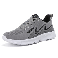 Chaussures De sport en maille respirante pour hommes, livraison rapide, fabriqué en Oem, marque privée, chaussures décontractées noires bon marché, Zapatos De Hombre