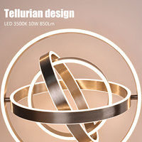 Lampe de table LED rechargeable multi-couches à structure annulaire pour chambre, salon, chevet, bar et décoration d'hôtel (vente en gros)
