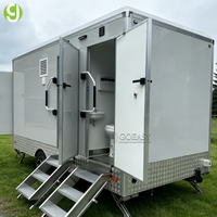 Unité de toilettes portables Goeasy pour camping-car et unité de toilettes préfabriquée, remorque de toilettes extérieure personnalisée avec douche