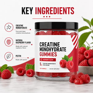 Bonbons Gommeux Énergisants Pré-Entraînement pour Adultes, Sans Sucre, Sans Soja, Sans Caféine, à la Créatine Monohydrate – Nouvelle Formule Beauté et Musculation – Vente Flash - Product Image 4