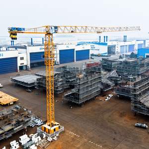 Vente flash : Grue à tour à plateau plat DAHAN QTZ125-6015-10 tonnes, portée du moteur 60 m, hauteur maximale 200 m, moment de levage 125 t.m, entièrement neuve à vendre - Product Image 3