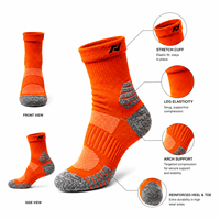 Chaussettes de course Marathon anti-ampoules, rembourrées, respirantes, sans coutures, pour hommes et femmes, échantillon gratuit, lettres hautement personnalisables