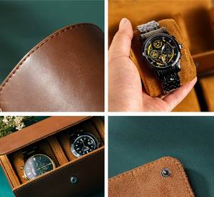 Étui de Voyage de Luxe Portable OEM/ODM pour Montres, Coffret Rouleau en Cuir Pratique avec Élégante Boîte d'Emballage - Product Image 4