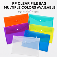 Carpeta de Archivos Ligera de Gran Capacidad con Logotipo Personalizado, Bolsa de Documentos Transparente Multifuncional a Prueba de Agua para Necesidades Diarias