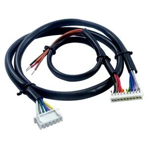 Conjunto de arnés de cables personalizado JST XH conector de 6 pines a conector SCN de 10 pines 10P-SCN