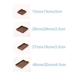 Plateaux de service en bois rustiques, repose-pieds en bois, pour Table basse, <span class=keywords><strong>canapé</strong></span> et <span class=keywords><strong>canapé</strong></span>, mangeoires - Product Image 2