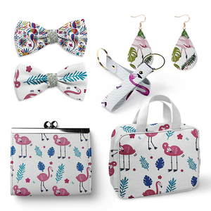 Tela estampada personalizada patrones de flamencos impresión PU cuero artificial sintético bonita tela de <span class=keywords><strong>polipiel</strong></span> para decoración/muebles - Product Image 6