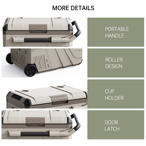 Dual Zone12v 24v Fridges <b>Cooler</b> <b>Box</b> Car Fridge Freezer Portable Refrigerator for Camping Portable Car Refrigerator - Product Image 2