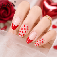Autocollants semi-durcis en gel pour ongles et bandes pour orteils, sans UV, non toxiques, auto-adhésifs, pour la Saint-Valentin, vente en gros à prix abordable