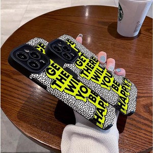 Vente Fluorescent <span class=keywords><strong>Word</strong></span> Printing TPU Artificial Leather Mobile Phone Cover Case pour <span class=keywords><strong>Iphone</strong></span> 6 7 8 X Xr Xs 11 12 13 14 15 16 17 - Product Image 6