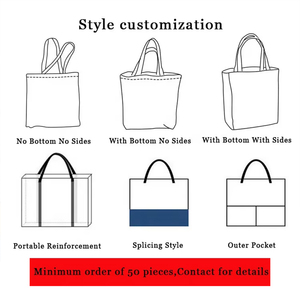 Túi Tote mua sắm bằng vải cotton hữu cơ chất lượng cao, tùy chỉnh, 16oz, <span class=keywords><strong>12oz</strong></span>, in logo theo yêu cầu - Product Image 3