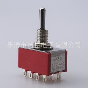 Interrupteur à bascule Leqing Jieyue Electronics, 12 broches, boîtier en plastique, placage cuivre, IP40, certifié RoHS - Product Image 4