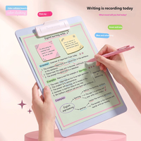 Portapapeles de Espuma PP A4, Tablero de Escritura de Color Contrastante, Carpeta para Exámenes de Estudiantes, Tablero de Almacenamiento de Documentos de Oficina, Ligero y Portátil