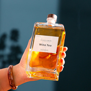 Bouteilles en verre de forme carrée whisky vodka <span class=keywords><strong>gin</strong></span> 250ml 375ml 500ml Bouteilles de spiritueux Vente en gros - Product Image 5