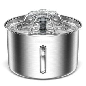 Tempat Minum Kucing Stainless Steel 3L Dispenser Otomatis Pintar Aliran Terfilter Multi Mangkuk Dispenser untuk Kucing Anjing - Product Image 1