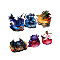 Ensemble de figurines de scène de bataille en boîte mystère, 6 styles de figurines de collection avec base à effet de combat, décoration de bureau en PVC, cadeau pour les collectionneurs hardcore