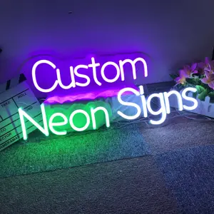 Design personalizzato striscia flessibile lampada illuminazione tatuaggio nome gioco Logo Studio LED Neon Sign