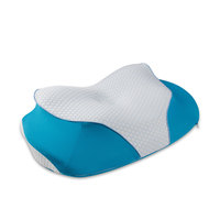 Oreiller orthopédique confortable et écologique en mousse à mémoire de forme, lavable, contour papillon, soutien du cou, moderne, pour dormeurs sur le ventre, le dos et le côté