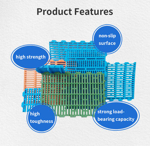 Haute qualité sans mal aux pieds Facile à nettoyer Sol en plastique haute résistance et ténacité pour les porcs - Product Image 4