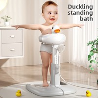 Plateforme de bain pour bébé réglable et pliable, support de bain antidérapant pour la maison, aide au bain pour enfants