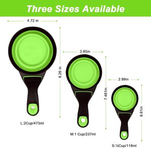 Cuchara Medidora de Comida para Perros 3 en 1, Plegable, Ecológica, Impermeable IPX5, de TPE/PP, con Clip para Cerrar Bolsas - Product Image 3